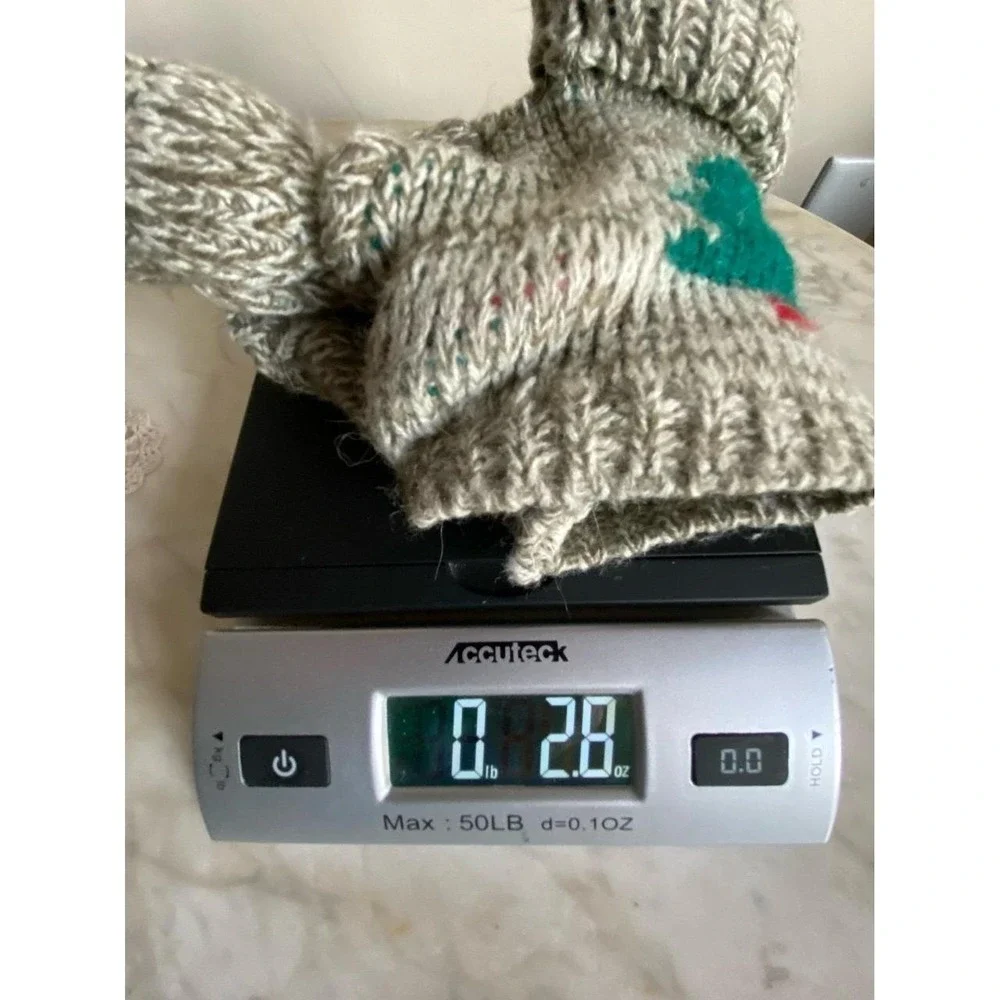 Winter Knit Teddy Bear Holiday Christmas Pine Plush Tree Sweater Turtleneck s20